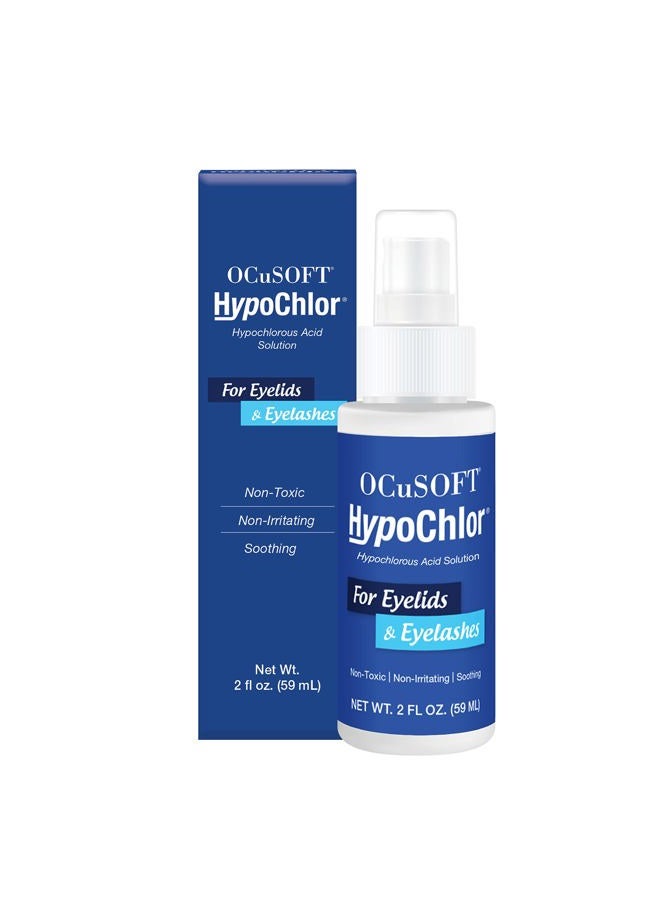 OCuSOFT HypoChlor Spray - Non-Irritating Hypochlorous Acid Spray & Eyelid Cleanser Solution to Remove Oil & Debris- 2 fl oz - Image 1